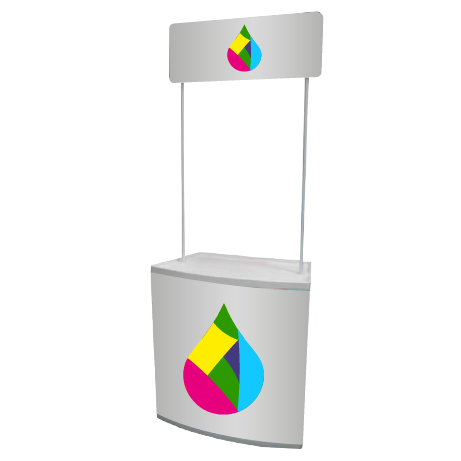 Promotiontheke | B 80,5 cm x H 219,5 cm x T 45 cm | bedruckt