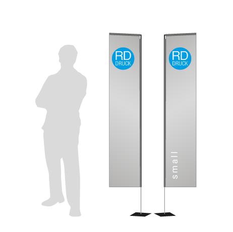 Beachflag Rechteck | Small (200 cm) | beidseitig bedruckt