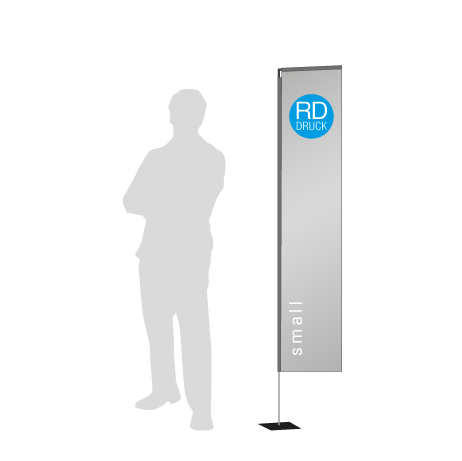 Beachflag Rechteck | Small (200 cm) | einseitig bedruckt