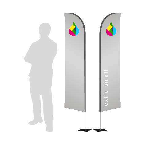 Beachflag Wind | Extra Small (215 cm) | beidseitig bedruckt