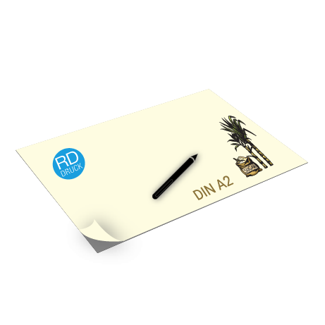 Schreibtischunterlage aus Zuckerrohrpapier | DIN A2 | einseitig bedruckt