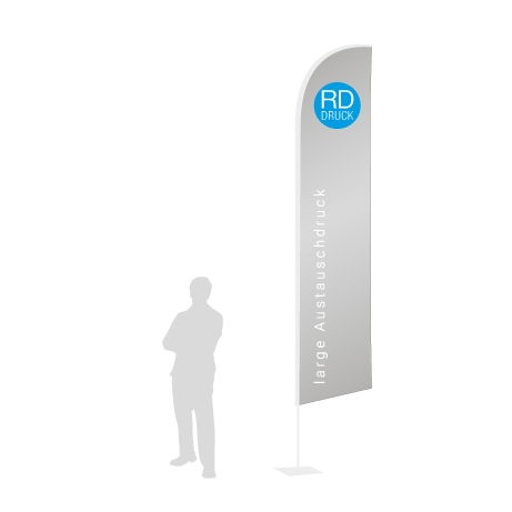 Beachflag Wind Austauschdruck | Large (400 cm) | einseitig bedruckt